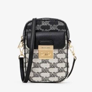 Michael Kors Sloan Editor Small Phone Logo Jacquard Crossbody
Black Multi